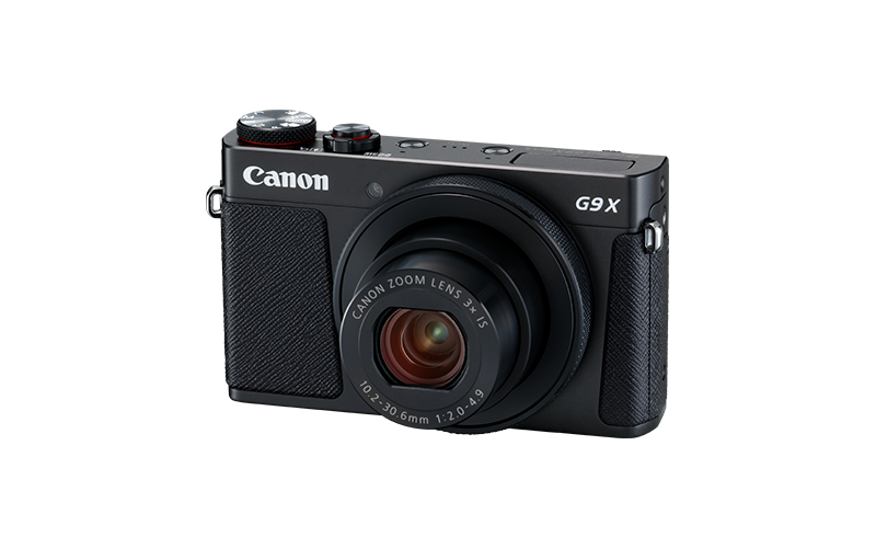 PowerShot G9 X Mark II Black FSL Flash Down